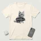 I am Bright - Gray Cat - T-Shirt - Natural mockup