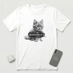 I am Bright - Gray Cat - T-Shirt - White mockup