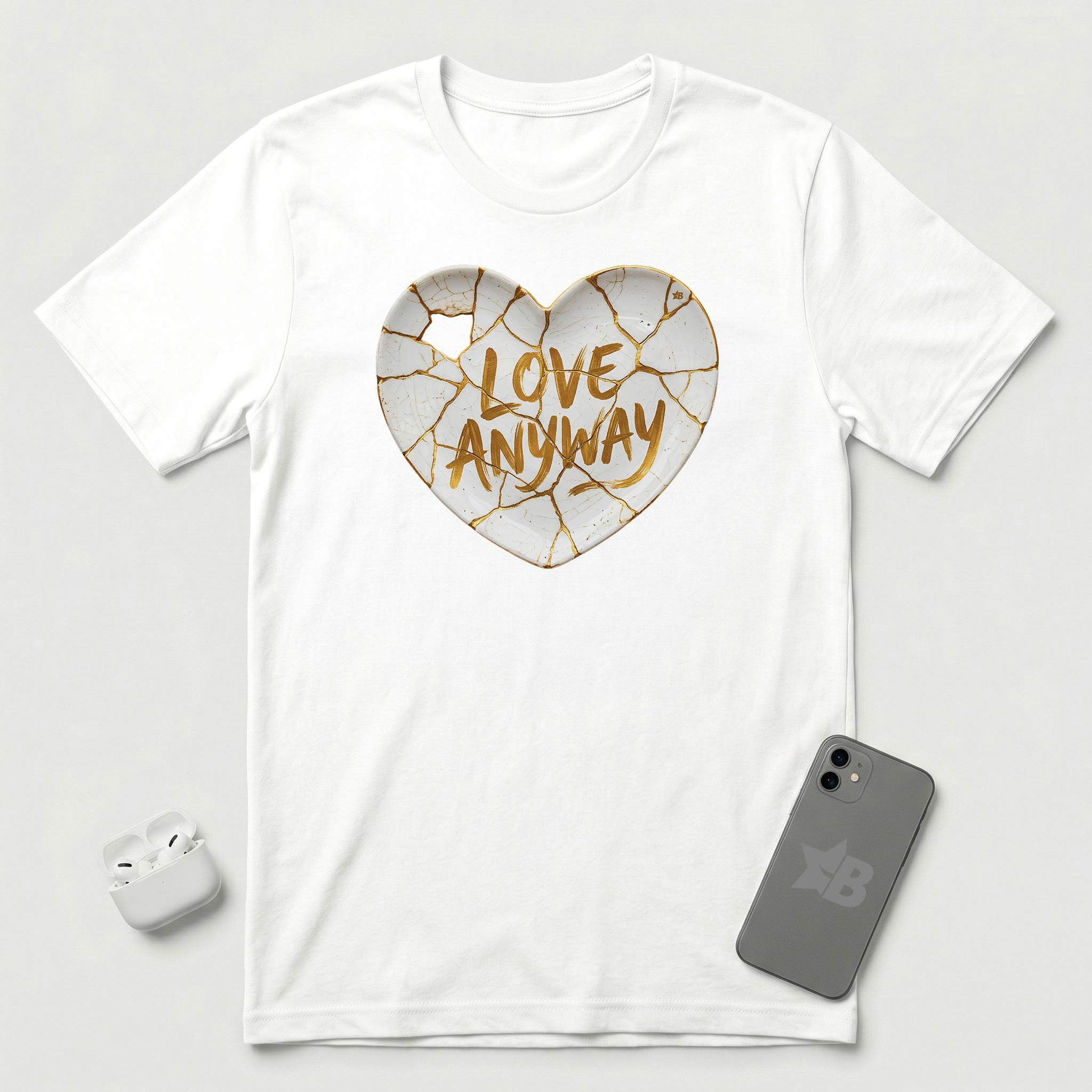 Love Anyway - Kintsugi - T-Shirt - White mockup