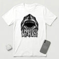 I Protect My Peace - Shark - T-Shirt - White mockup