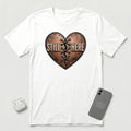 Still Here - Stitched Heart - T-Shirt - White mockup