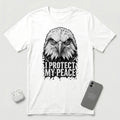 I Protect My Peace - Vigilant Eagle - T-Shirt - White mockup