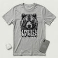 I Protect My Peace - Formidable Bear - T-Shirt - Athletic Heather mockup