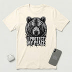I Protect My Peace - Formidable Bear - T-Shirt - Natural mockup