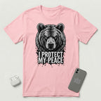 I Protect My Peace - Formidable Bear - T-Shirt - Pink mockup
