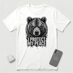 I Protect My Peace - Formidable Bear - T-Shirt - White mockup
