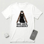 Bad Luck, Allegedly - Black Cat - T-Shirt - White mockup