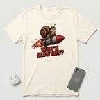 Who's Slow Now? - Snail Rocket - T-Shirt - Natural mockup
