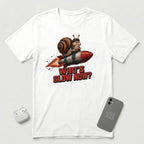 Who's Slow Now? - Snail Rocket - T-Shirt - White mockup