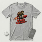 Who's Slow Now? - Turtle Rocket - T-Shirt - Athletic Heather mockup