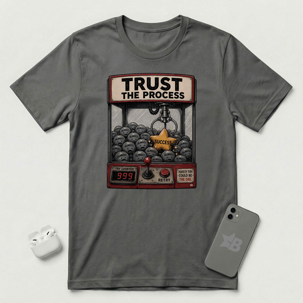 Trust The Process - Persistent Claw - T-Shirt - Asphalt mockup