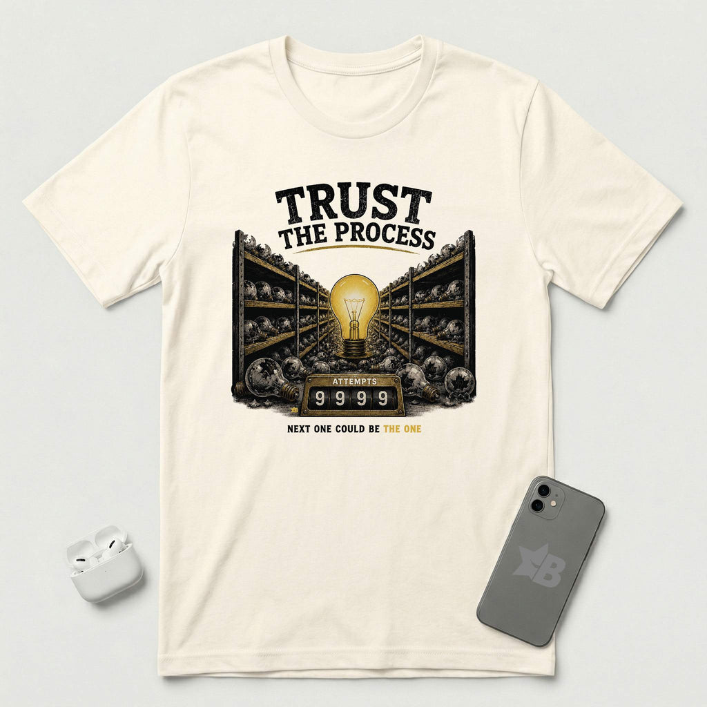 Trust The Process - Persistent Bulb - T-Shirt - Natural mockup