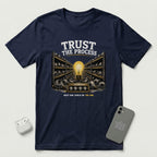 Trust The Process - Persistent Bulb - T-Shirt - Navy mockup