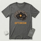 Powered By Optimism - T-Shirt - Asphalt mockup