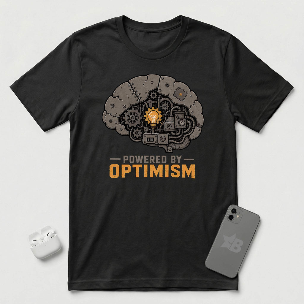 Powered By Optimism - T-Shirt - Black mockup