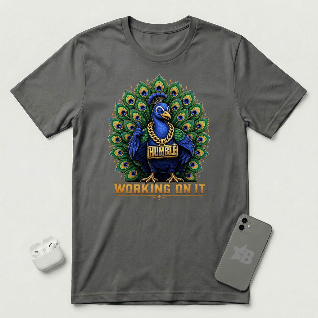 Humble - Working On It - T-Shirt - Asphalt mockup