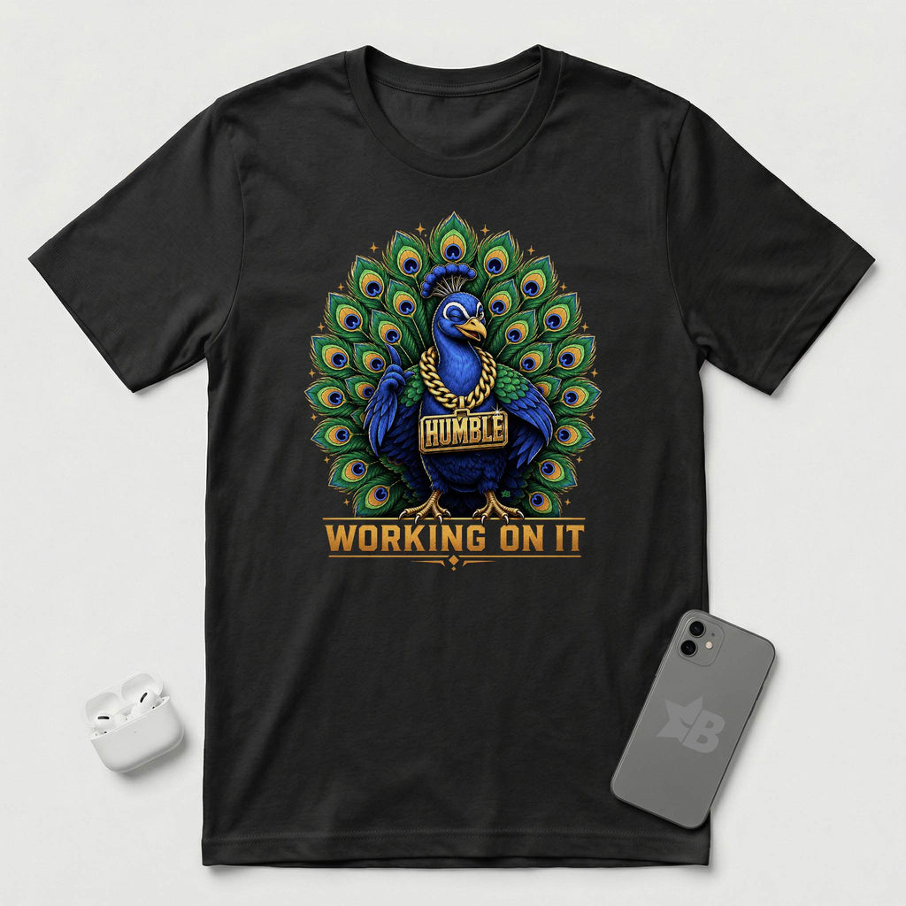 Humble - Working On It - T-Shirt - Black mockup