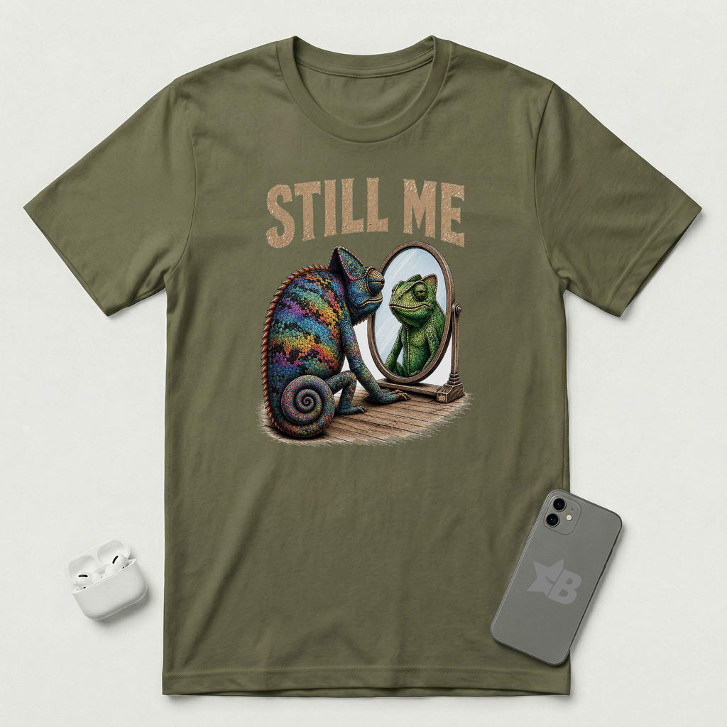 Still Me - Unchanged Chameleon - T-Shirt - Military Green mockup