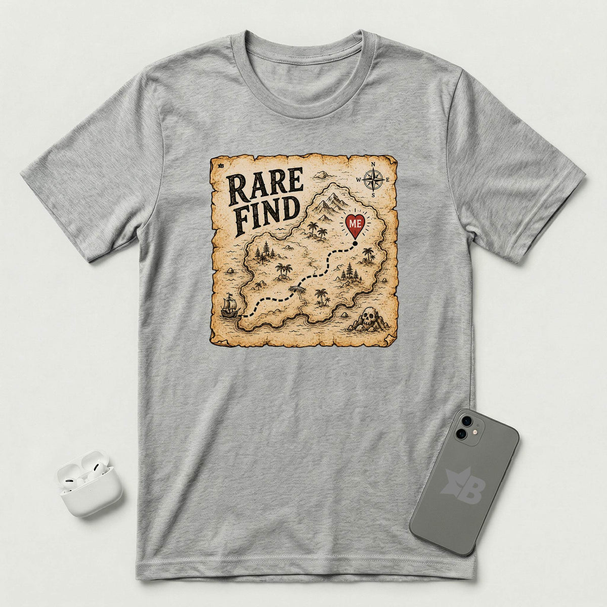 Rare Find - Singular Treasure - T-Shirt - Athletic Heather mockup