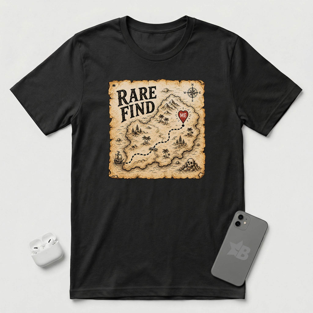 Rare Find - Singular Treasure - T-Shirt - Black mockup