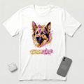 Enjoy Life - Pink Dog - T-Shirt - White mockup