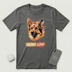 Enjoy Life - Orange Dog - T-Shirt - Asphalt mockup