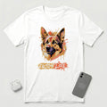 Enjoy Life - Orange Dog - T-Shirt - White mockup