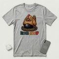 Never Give Up - Fierce Chicken - T-Shirt - Athletic Heather mockup