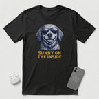 Sunny On The Inside - Soaked Dog - T-Shirt - Black mockup