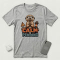 Calm Is Pending - Panicked Meerkat - T-Shirt - Athletic Heather mockup