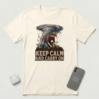 Keep Calm And Carry On - Grounded Man - T-Shirt - Natural mockup