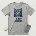 I'm Not Judging - Composed Cat - T-Shirt - Athletic Heather mockup