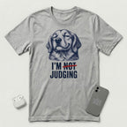 I'm Not Judging - Reluctant Retriever - T-Shirt - Athletic Heather mockup