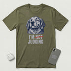 I'm Not Judging - Reluctant Retriever - T-Shirt - Military Green mockup