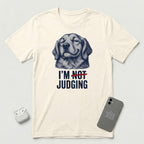 I'm Not Judging - Reluctant Retriever - T-Shirt - Natural mockup