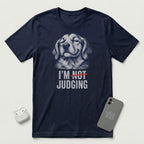 I'm Not Judging - Reluctant Retriever - T-Shirt - Navy mockup