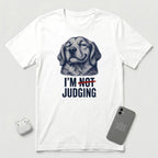 I'm Not Judging - Reluctant Retriever - T-Shirt - White mockup
