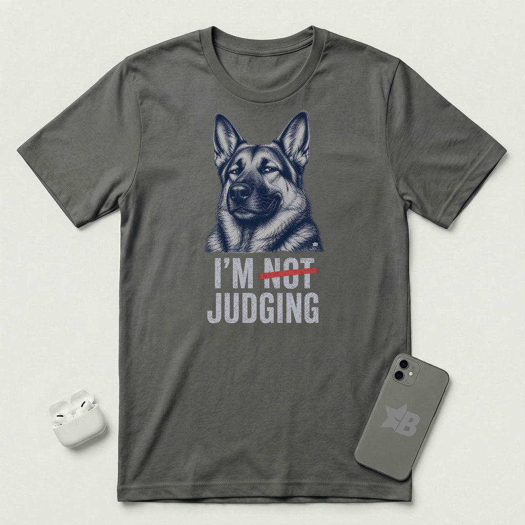 I'm Not Judging - Guarded Shepherd - T-Shirt - Asphalt mockup