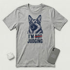 I'm Not Judging - Guarded Shepherd - T-Shirt - Athletic Heather mockup