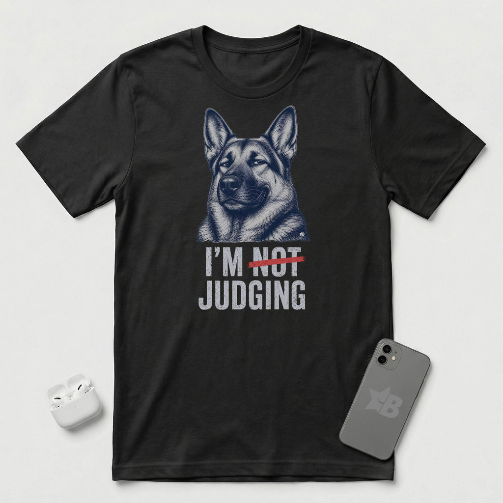 I'm Not Judging - Guarded Shepherd - T-Shirt - Black mockup