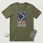 I'm Not Judging - Guarded Shepherd - T-Shirt - Military Green mockup