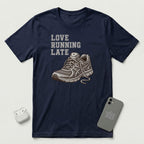 Love Running Late - T-Shirt - Navy mockup