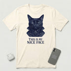 This Is My Nice Face - Regal Cat - T-Shirt - Natural mockup