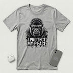 I Protect My Peace - Stoic Gorilla - T-Shirt - Athletic Heather mockup
