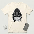 I Protect My Peace - Stoic Gorilla - T-Shirt - Natural mockup