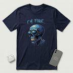 I'm Fine... - Blue Skull - T-Shirt - Navy mockup
