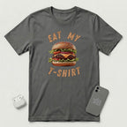 Eat My T-Shirt - Hamburger - T-Shirt - Asphalt mockup