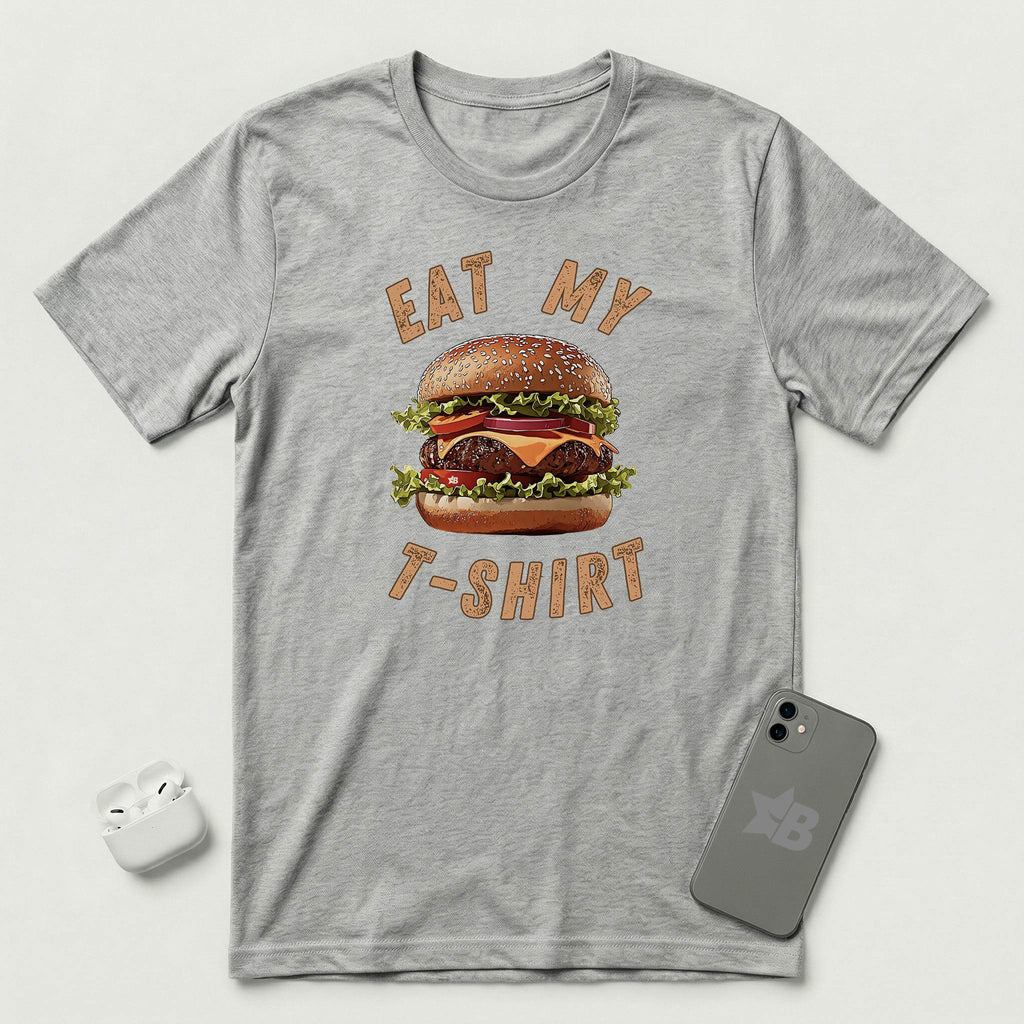 Eat My T-Shirt - Hamburger - T-Shirt - Athletic Heather mockup