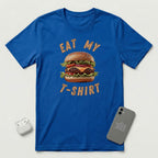 Eat My T-Shirt - Hamburger - T-Shirt - True Royal mockup