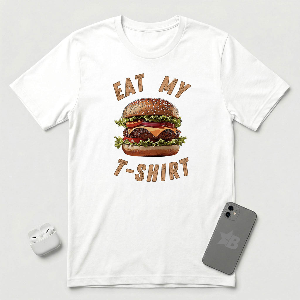 Eat My T-Shirt - Hamburger - T-Shirt - White mockup